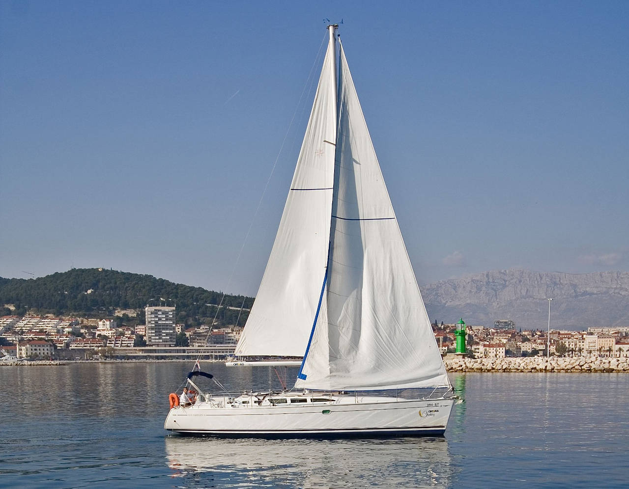 Sun Odyssey Maraska II in front of Split