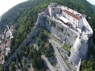 Fortica Fortress in Hvar, Croatia - view from the air - Orvas Yachting