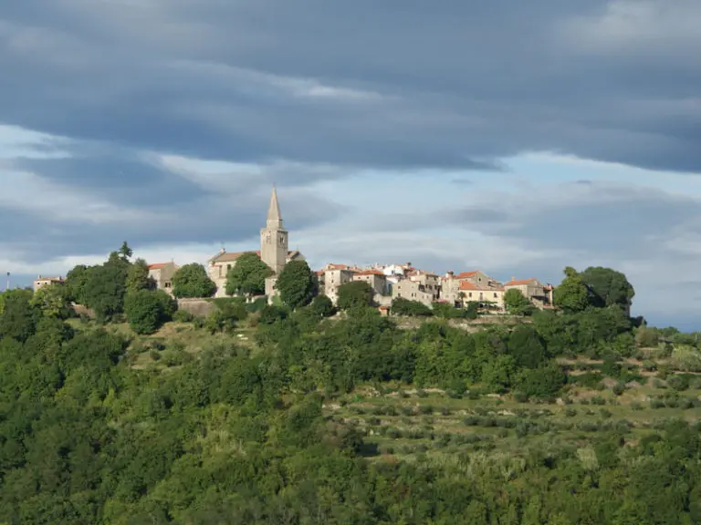 Panoramic view of Groznjan - wall town in Croatia - Orvas Yachting